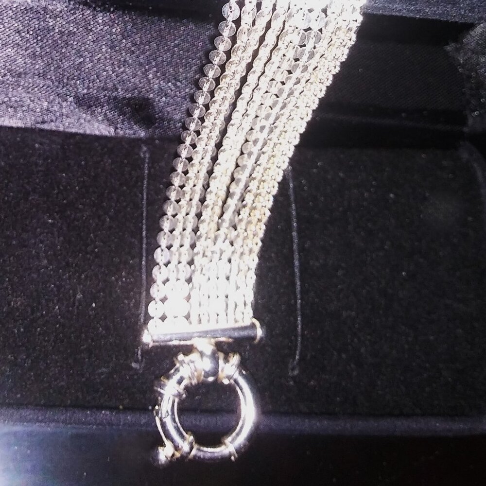 Sterling Silver Bracelet (Liquid Silver) - image 3